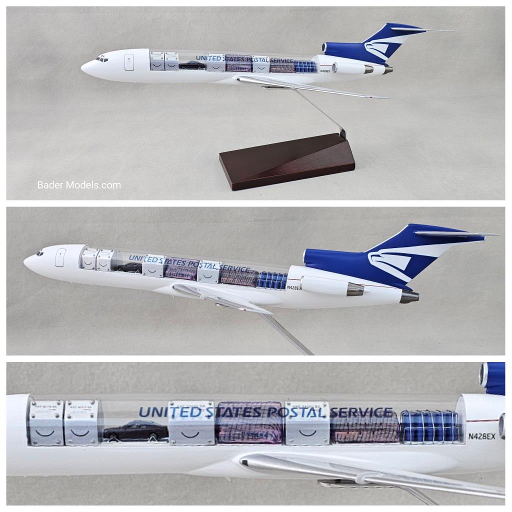 US Postal Service - B727-200F - (1:72) - 180° Clear Top